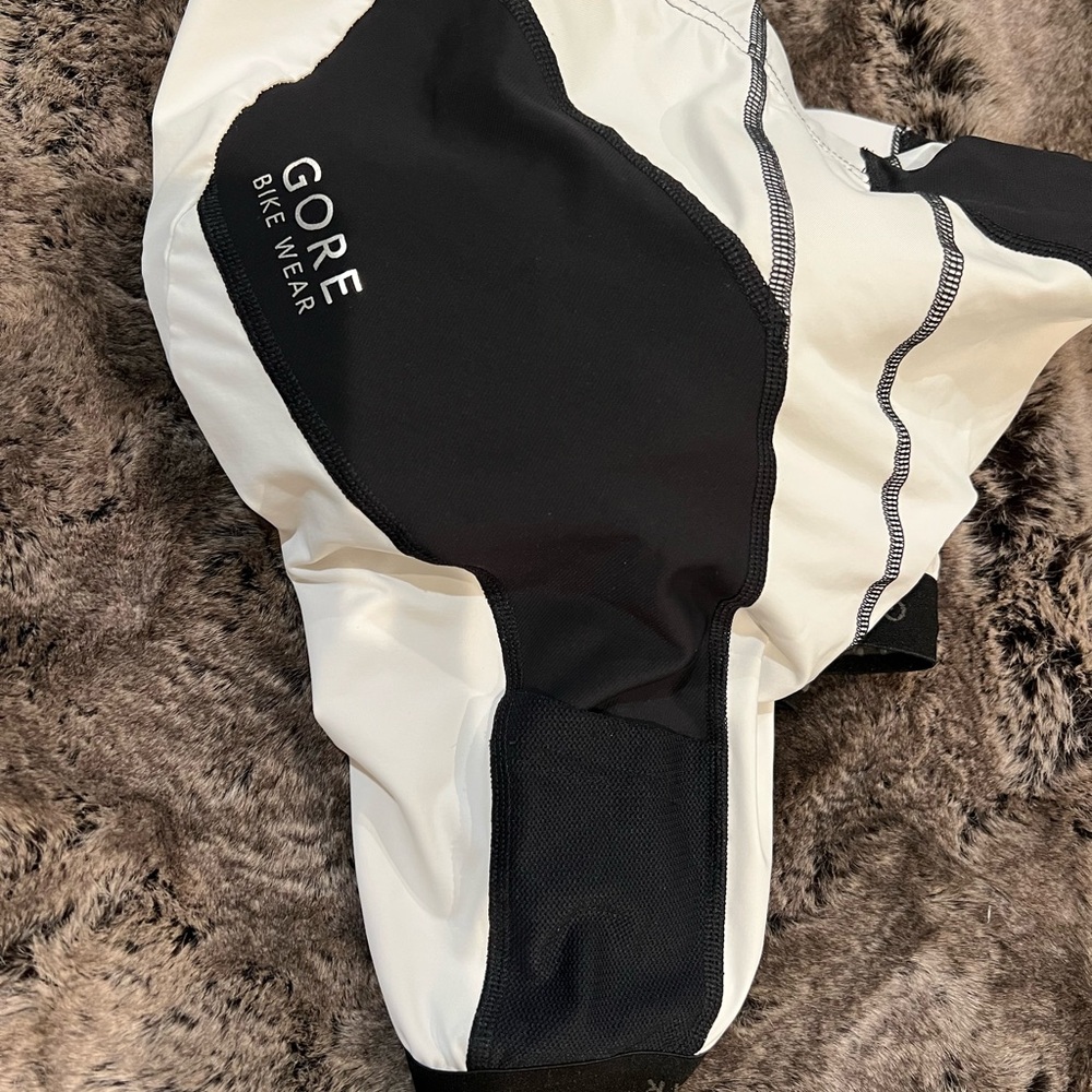 Women's Black and White Athletic Shorts - Picture 4 of 5